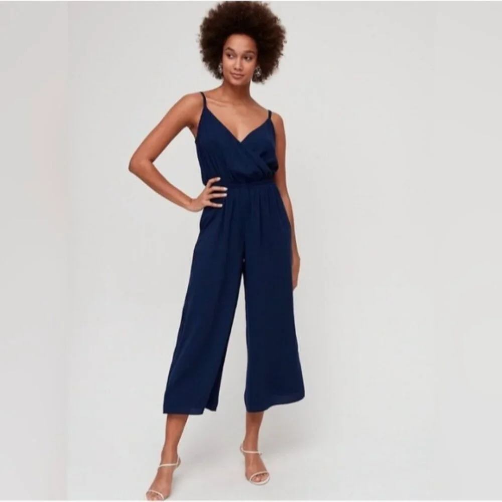 WILFRED Melodie Jumpsuit Blue XS Aritzia